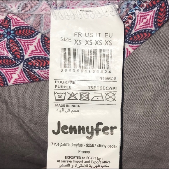 tight pink and purple crop top - Picture 4 of 6